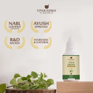 Upakarma Ayurveda Tulsi Drops 30ML - An Ayurvedic Herb to Boost Immunity & Strength