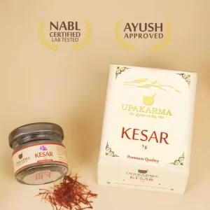 Upakarma Pure, Natural and Finest Grade A+ Kashmiri Kesar / Saffron 1g