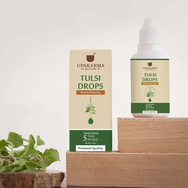 Upakarma Ayurveda Tulsi Drops 30ML - An Ayurvedic Herb to Boost Immunity & Strength