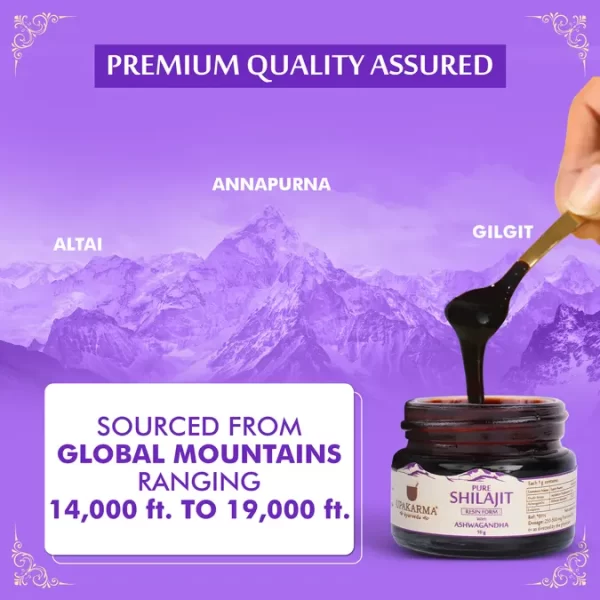 Pure Shilajit Resin Form With Ashwagandha - Natural Strength & Stamina Booster