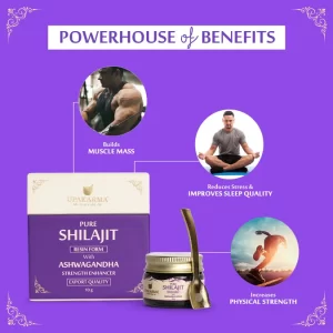 Pure Shilajit Resin Form With Ashwagandha 10g Pack 1 - Enhance Physical Strength