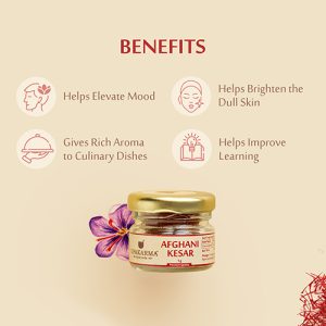 Upakarma Pure, Natural, Finest A+ Grade Afghani Kesar/Saffron 1g - Nourish your Skin