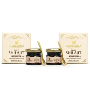 Upakarma Ayurveda Pure Shilajit Resin 30g - Pack of 2 - Boost Immunity