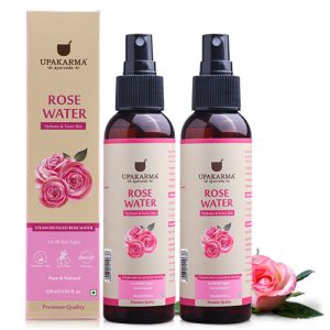 Upakarma Rose Water 120ML - Pack of 2 | Gulab Jal