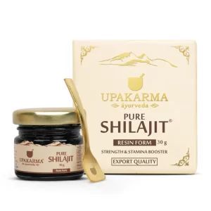 Upakarma Ayurveda Natural Shilajit Resin 30g - Mega Pack - Strength and Stamina Booster