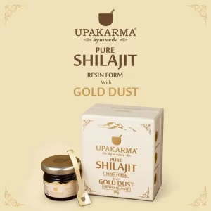 Combo Pack of Shilajit Gold Dust – 20g + Ashwagandha 90 Capsules