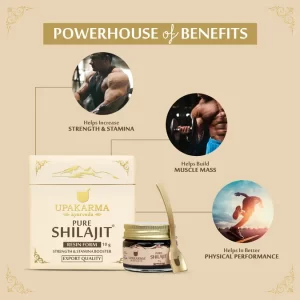 Combo Pack of Shilajit Resin 10g & Ashwagandha Capsules