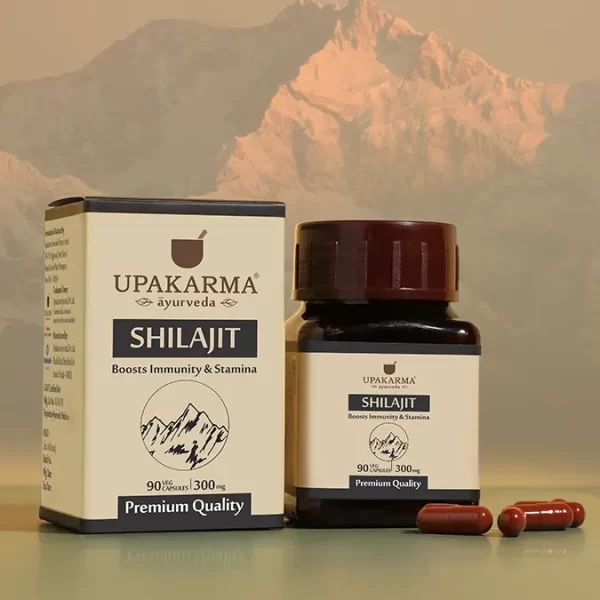 Upakarma Ayurveda Pure Shilajit Capsules - Pack of 2