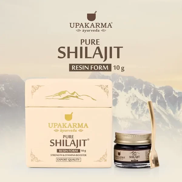 Upakarma Ayurveda Pure Shilajit Resin Form - Natural Strength & Stamina Booster Pack 1