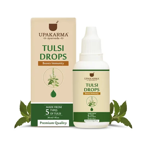 Upakarma Ayurveda Tulsi Drops 30ML - An Ayurvedic Herb to Boost Immunity & Strength