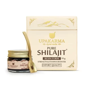 Upakarma Ayurveda Pure Shilajit Resin Form - Natural Strength & Stamina Booster Pack 1