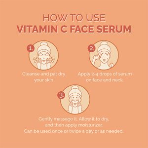 Upakarma Vitamin C Face Serum - Restore and Renews Skin with Hyaluronic acid, Vitamin E and Aloe Vera - 30ML