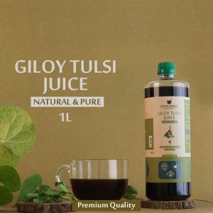 Combo Pack of Giloy Tulsi Juice 1L and Shilajit Resin 15g