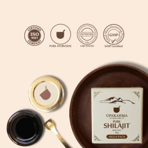 Combo Pack of Pure Shilajit Resin 30g & Kashmiri Kesar 1g