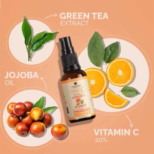 Upakarma Vitamin C Face Serum 30ML - Pack of 2 | Restore and Renews Skin with Hyaluronic acid, Vitamin E and Aloe Vera