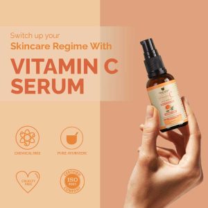 Upakarma Vitamin C Face Serum 30ML - Pack of 2 | Restore and Renews Skin with Hyaluronic acid, Vitamin E and Aloe Vera