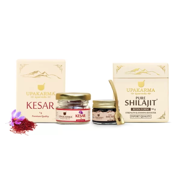 Combo Pack of Shilajit Resin 10g & Kesar 1g - Best Selling Combo